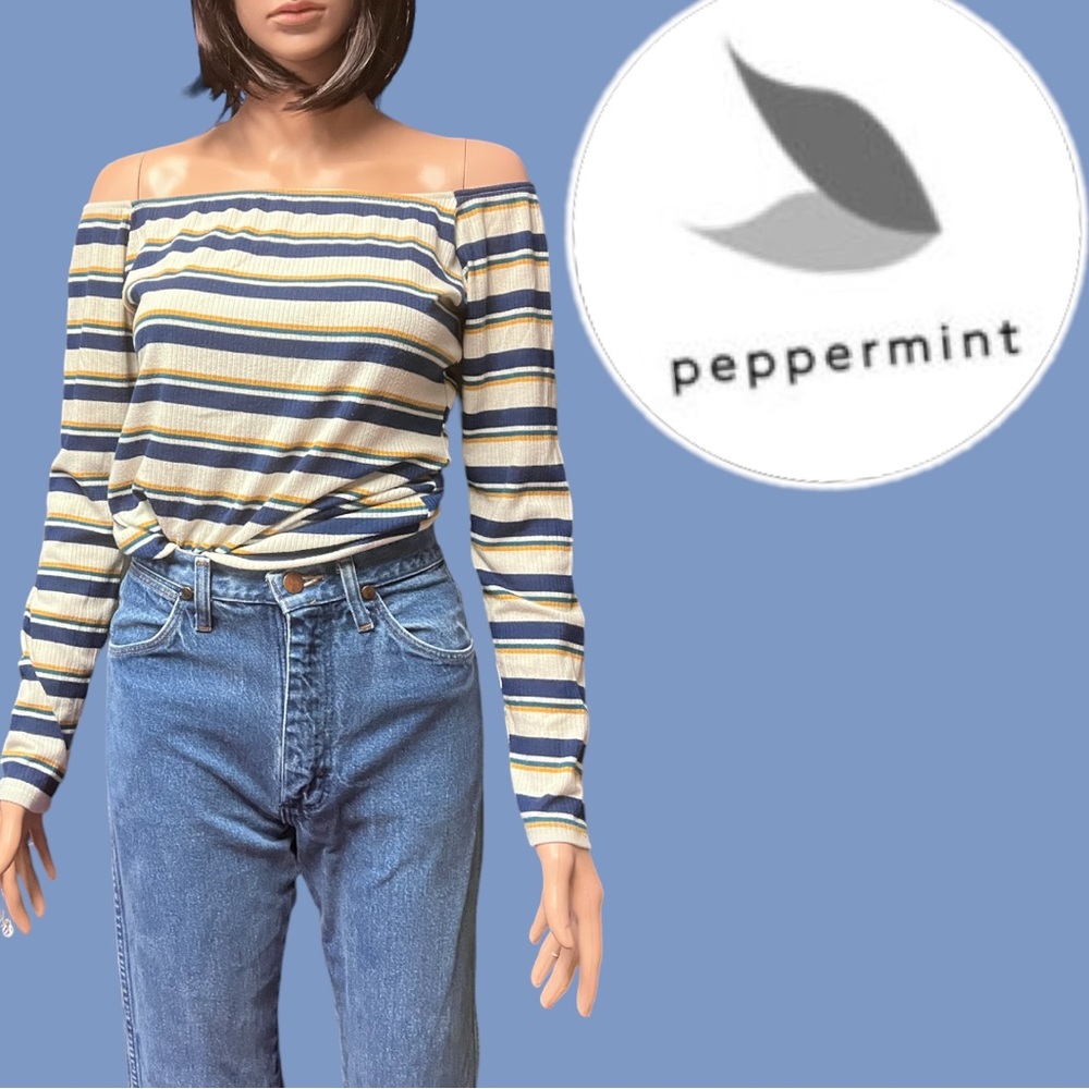 Peppermint Brand Long Sleeve Striped Shirt